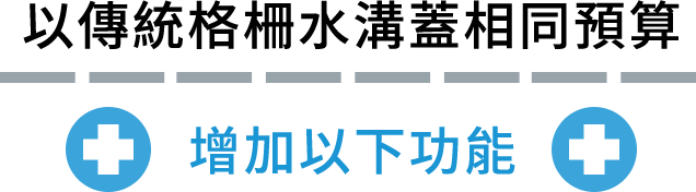 以傳統格柵水溝蓋相同預算